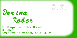 dorina kober business card